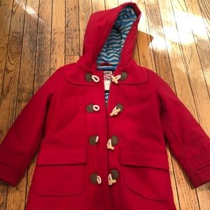 Girls Mini Boden toggle wool Duffle coat size 6/7